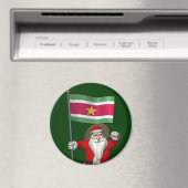 Sinterklaas met teken van Suriname Magneet (Insitu (Vaatwasser))