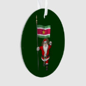 Sinterklaas met teken van Suriname Ornament (voorkant)