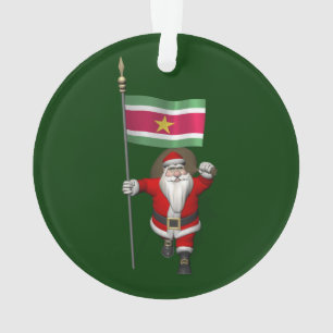 Sinterklaas met teken van Suriname Ornament