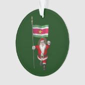 Sinterklaas met teken van Suriname Ornament (voorkant)