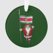 Sinterklaas met teken van Suriname Ornament (voorkant)