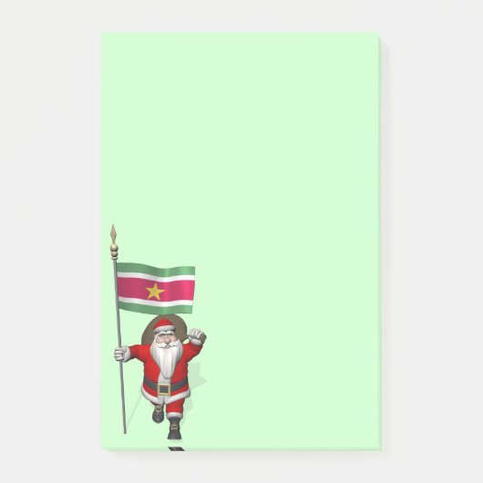 Sinterklaas met teken van Suriname Post-it® Notes (Voorkant)