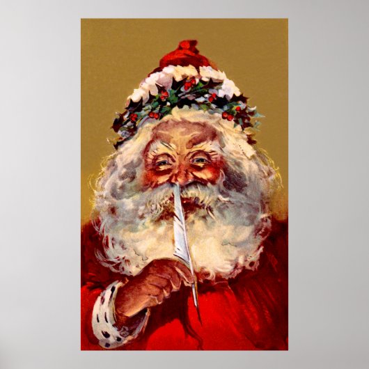 Sinterklaas met Veer Poster (Voorkant)