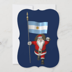 Sinterklaas met vertrek uit Argentinië Feestdagenkaart
