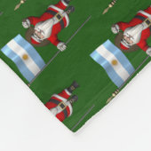 Sinterklaas met vertrek uit Argentinië Fleece Deken (Hoek)