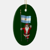 Sinterklaas met vertrek uit Argentinië Keramisch Ornament (Rechts)