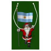 Sinterklaas met vertrek uit Argentinië Klein Cadeauzakje (Achterkant)