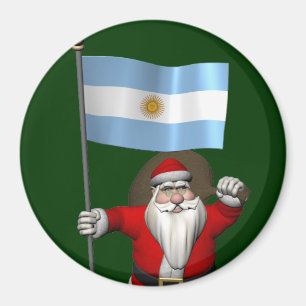 Sinterklaas met vertrek uit Argentinië Magneet