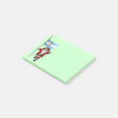 Sinterklaas met vertrek uit Argentinië Post-it® Notes (Schuin)