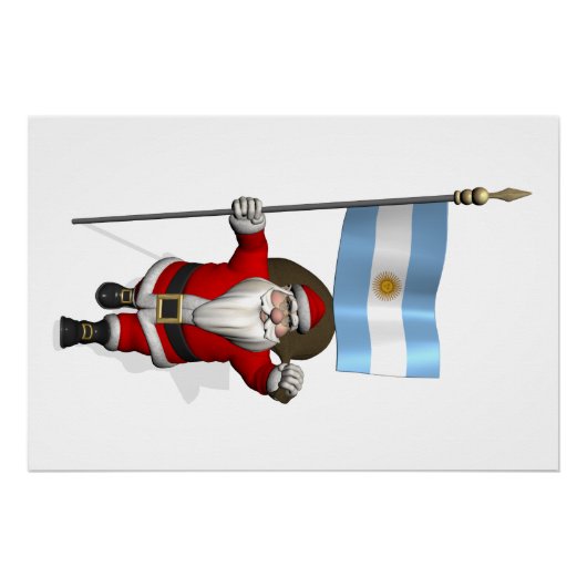 Sinterklaas met vertrek uit Argentinië Poster (Voorkant)