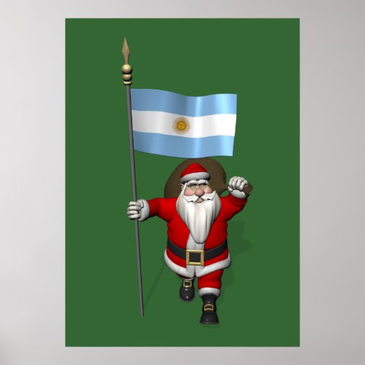 Sinterklaas met vertrek uit Argentinië Poster (Voorkant)