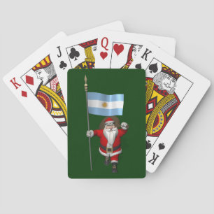 Sinterklaas met vertrek uit Argentinië Speelkaarten