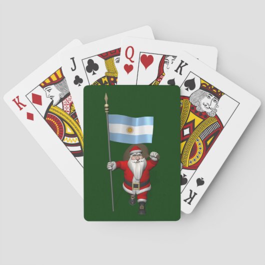 Sinterklaas met vertrek uit Argentinië Speelkaarten (Achterkant)
