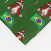 Sinterklaas met vertrek uit Brazilië Fleece Deken (Hoek)