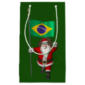 Sinterklaas met vertrek uit Brazilië Klein Cadeauzakje (Voorkant)