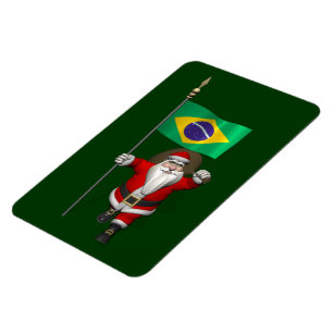 Sinterklaas met vertrek uit Brazilië Magneet