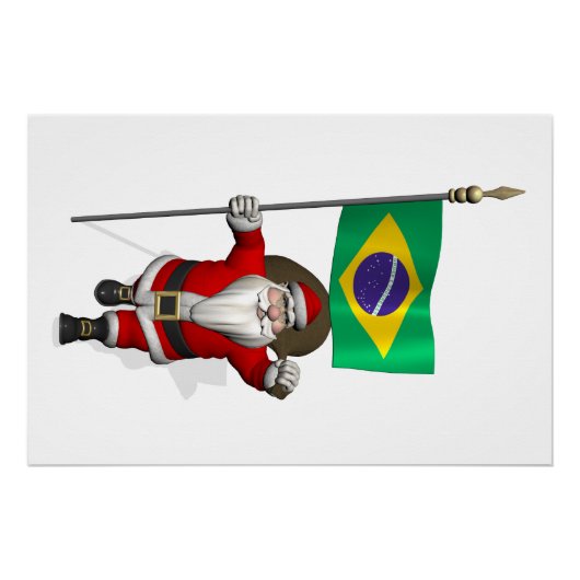 Sinterklaas met vertrek uit Brazilië Perfect Poster (Voorkant)