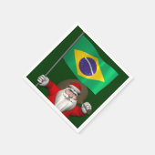 Sinterklaas met vertrek uit Brazilië Servetten (Hoek)