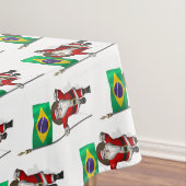 Sinterklaas met vertrek uit Brazilië Tafelkleed (Voorbeeld)