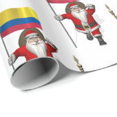 Sinterklaas met vertrek uit Colombia Cadeaupapier (Rol Hoek)