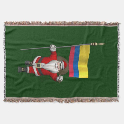 Sinterklaas met vertrek uit Colombia Deken (Voorkant)