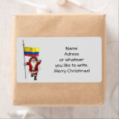 Sinterklaas met vertrek uit Colombia Etiket (Insitu)