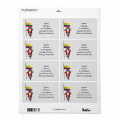 Sinterklaas met vertrek uit Colombia Etiket (Full Sheet)
