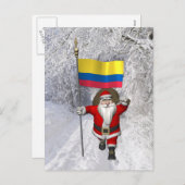 Sinterklaas met vertrek uit Colombia Feestdagenkaart (Voorkant / Achterkant)