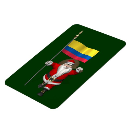Sinterklaas met vertrek uit Colombia Magneet (Linkerzijde)