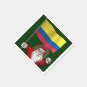 Sinterklaas met vertrek uit Colombia Servetten (Hoek)
