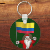 Sinterklaas met vertrek uit Colombia Sleutelhanger (Voorkant)