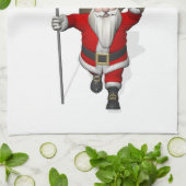 Sinterklaas met vertrek uit Colombia Theedoek (Gevouwen)