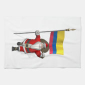 Sinterklaas met vertrek uit Colombia Theedoek (Horizontaal)