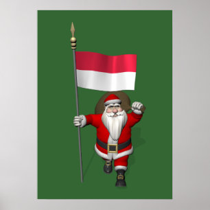 Sinterklaas met vertrek uit Indonesië Poster