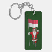 Sinterklaas met vertrek uit Indonesië Sleutelhanger (Voorkant Links)