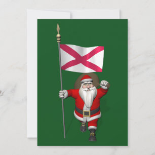 Sinterklaas met vertrek uit Noord-Ierland Feestdagenkaart