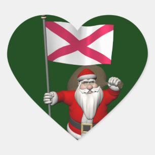 Sinterklaas met vertrek uit Noord-Ierland Hart Sticker