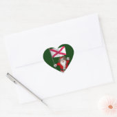 Sinterklaas met vertrek uit Noord-Ierland Hart Sticker (Envelop)