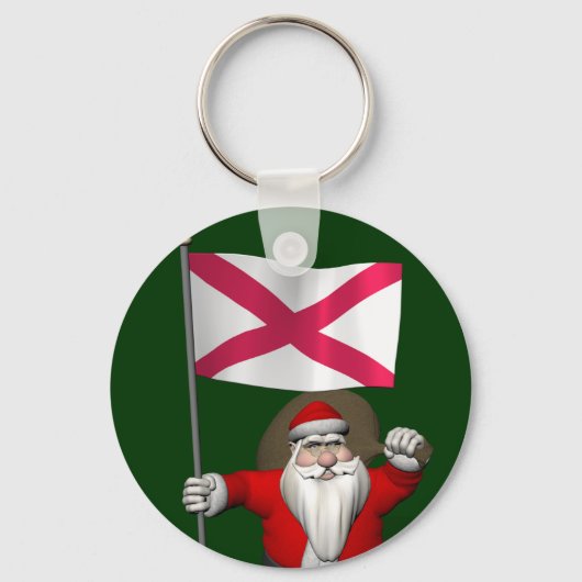 Sinterklaas met vertrek uit Noord-Ierland Sleutelhanger (Voorkant)