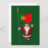 Sinterklaas met vertrek uit Portugal Feestdagenkaart (Voorkant / Achterkant)