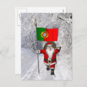 Sinterklaas met vertrek uit Portugal Feestdagenkaart (Voorkant / Achterkant)