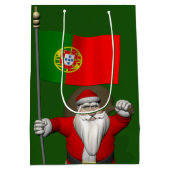 Sinterklaas met vertrek uit Portugal Medium Cadeauzakje (Achterkant)