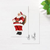 Sinterklaas met Visitekaartje Label voor tas (Bureau)