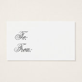 Sinterklaas met Visitekaartje Label voor tas (Achterkant)