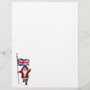 Sinterklaas met vlag van de Unie van het Verenigd 