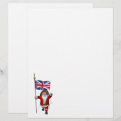 Sinterklaas met vlag van de Unie van het Verenigd (Voorkant / Achterkant)
