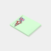 Sinterklaas met vlag van de Unie van het Verenigd Post-it® Notes (Schuin)
