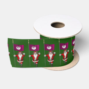 Sinterklaas met vlag van Phoenix AZ Satijnen Lint