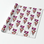 Sinterklaas met vlag van Phoenix Cadeaupapier (Uitgerold)
