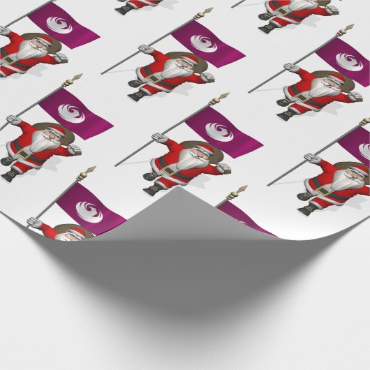 Sinterklaas met vlag van Phoenix Cadeaupapier (Hoek)